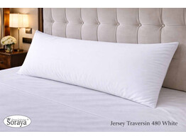 Jersey Bolster Pillowcase 60x180 480 White