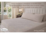 Jersey Bolster Pillowcase 60x160 210 Fog