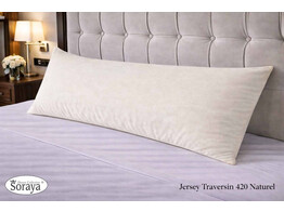 Jersey Bolster Pillowcase 60x160 420 Natural