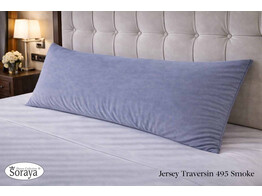 Jersey Bolster Pillowcase 60x160 495 Smoke