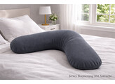 Jersey kussensloop Boomerang Anthracite 304