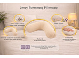 Jersey Kissenbezug Boomerang 403 Stone