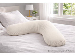 Jersey kussensloop Boomerang Naturel 420