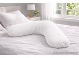 Jersey Pillowcase Boomerang 480 White