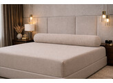 Jersey Bolster Pillowcase 90x20 R 112 Almond
