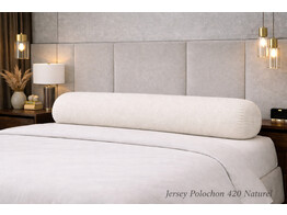 Jersey Bolster Pillowcase 140x20 R 420 Natural