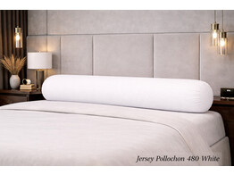 Jersey Bolster Pillowcase 140x20 R 480 White