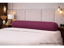 Jersey Bolster Pillowcase 160x20 R 862 Ruby