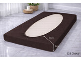 Platina Jersey housse topper 140-160/200-220 Choco 133