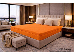 Platina Jersey Topperbezug 140-160/200-220 Orange 263