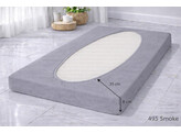 Platina Jersey Topperbezug 140-160/200-220 Smoke 495