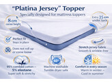 Platina Jersey Topper cover 180-200/200-220 Citron 524