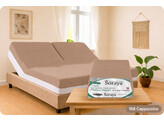 Platina Jersey Topper Spannbettlaken 1 Split 140-160/200-220 Cappuccino 168