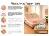 Platina Jersey Topper Spannbettlaken 1 Split 140-160/200-220 Cappuccino 168