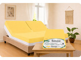 Platina Jersey Topper Spannbettlaken 1 Split 140-160/200-220 Citron 524