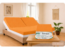 Platina Jersey Topper Spannbettlaken 1 Split 180-200/200-220 Orange 263    