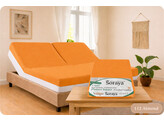 Platina Jersey Topper Spannbettlaken 1 Split 180-200/200-220 Orange 263    
