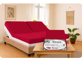Platina Jersey Topper Spannbettlaken 1 Split 180-200/200-220 Tomato 668