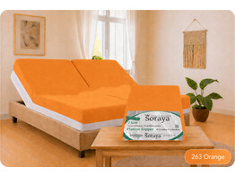 Platina Jersey Coprimaterasso Topper 2 Split 180-200/200-220 Orange 263    