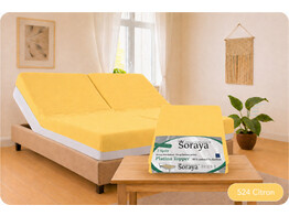 Platina Jersey Coprimaterasso Topper 2 Split 180-200/200-220 Citron 524