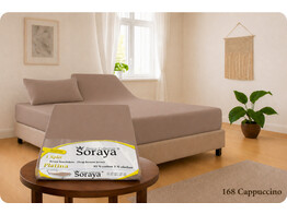 Platina Jersey Drap-housse Topper 2 Split 140-160/200-220 Cappuccino 168