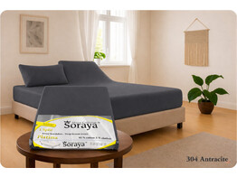 Platina Jersey Fitted Sheet 1 Split 180-200/200-220 Antracite 304