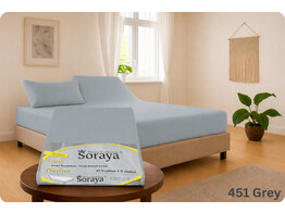 Platina Jersey Fitted Sheet 1 Split 180-200/200-220 Grey 451