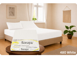 Platina Jersey Fitted Sheet 1 Split 180-200/200-220 White 480