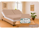 Platina Jersey Fitted Sheet 2 Split 140-160/200-220 Cappuccino 168