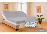 Platina Jersey Fitted Sheet 2 Split 140-160/200-220 Grey 451