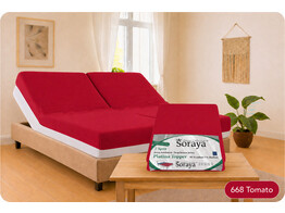 Platina Jersey Spannbettlaken 2 Split 140-160/200-220 Tomato 668