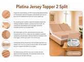 Platina Jersey Fitted Sheet 2 Split 180-200/200-220 Grey 451
