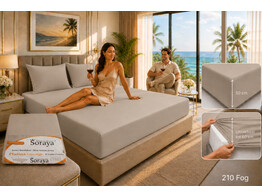 Platina Jersey Extra High drap-housse 90-100 x 200-220 Fog 210