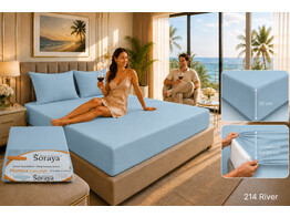 Platina Jersey Extra High drap-housse 90-100 x 200-220 River 214