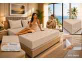 Platina Jersey Extra High fitted sheet 140-160 x 200-220 Stone 403