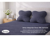 Jersey Royal Kissenbezug Clover Antracite 304