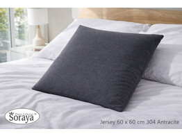 Jersey Royal Kussensloop 60 x 60 Antracite 304